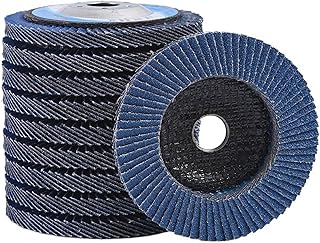 10 discos de solapa azules de 5 pulgadas y 125 mm, discos de solapa for amoladora angular, muelas for lijar, eliminar óxido y pulir (Color : 120#)