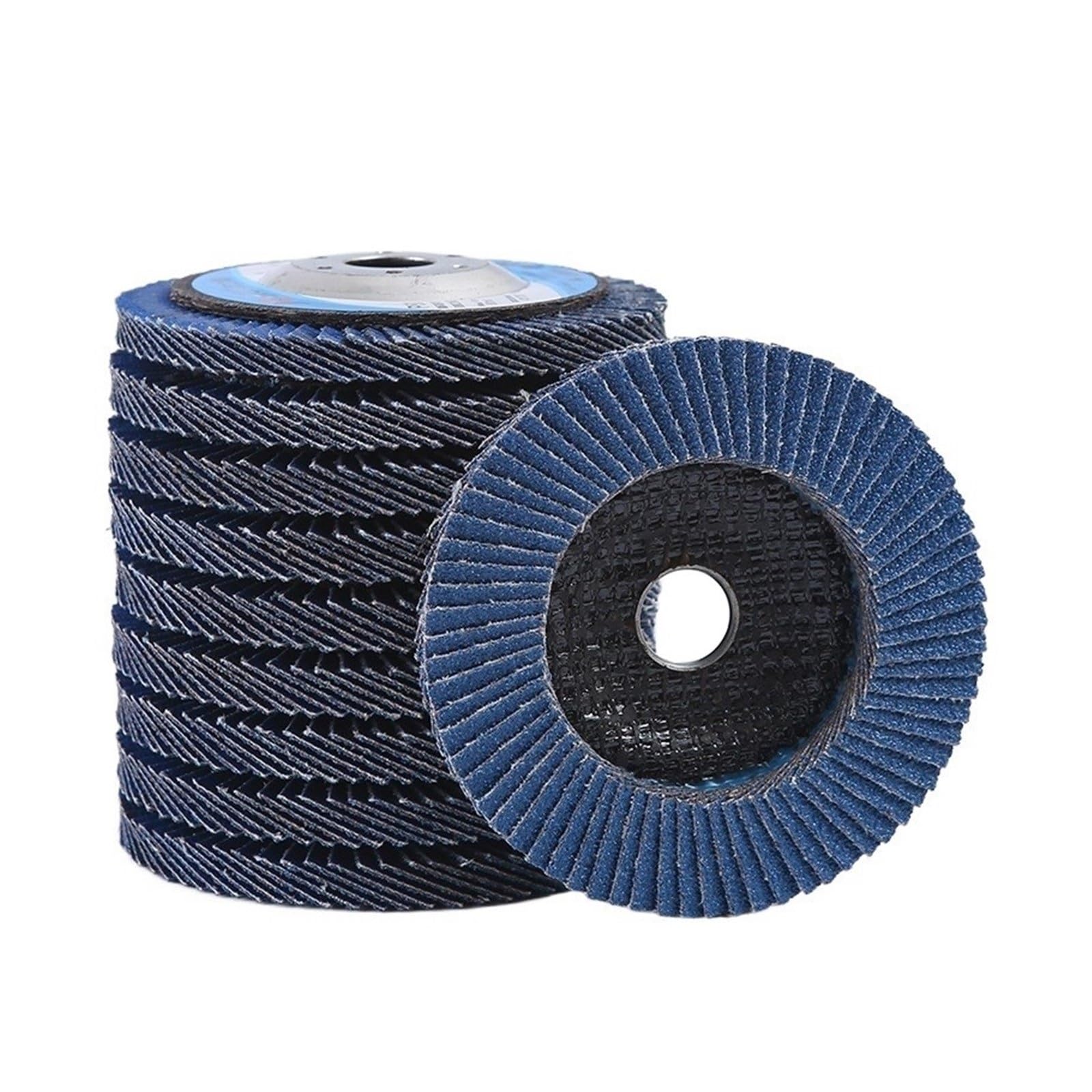 10 szt. Niebieskie tarcze listkowe 5 cali 125 mm szlifierka kątowa Tarcze listkowe Ściernice do szlifowania, usuwania rdzy, polerowania (Color : 80#)