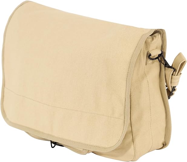 Borsa A Tracolla Paracadutista Vintage In Tela Lavata – 35x45 Cm Leggera E Spaziosa