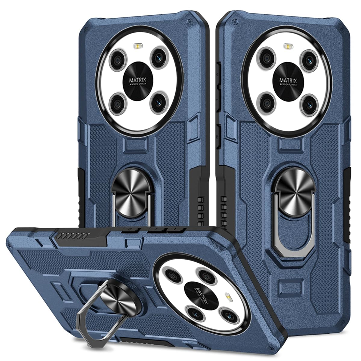 Case for Honor X9 4G/Honor X9 5G/Honor X30/Honor Magic4 Lite Any-NX1 Case, Heavy Duty Kickstand Holder Built-in Magnetic Car Mount Shockproof Camera Protective Phone Cover for Honor X9 Blue