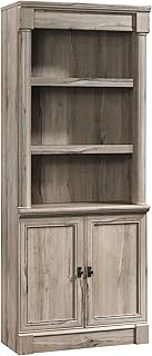 Sauder Palladia Book Shelf, Bookshelf with Storage, Library Bookcase wit...