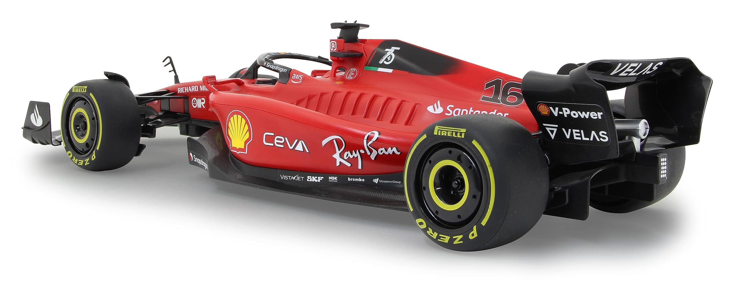 JAMARA Ferrari F1-75 1:12 2,4 GHz - 2,4 GHz para multijugador, Licencia Oficial, Pintura Fiel al Coche RC