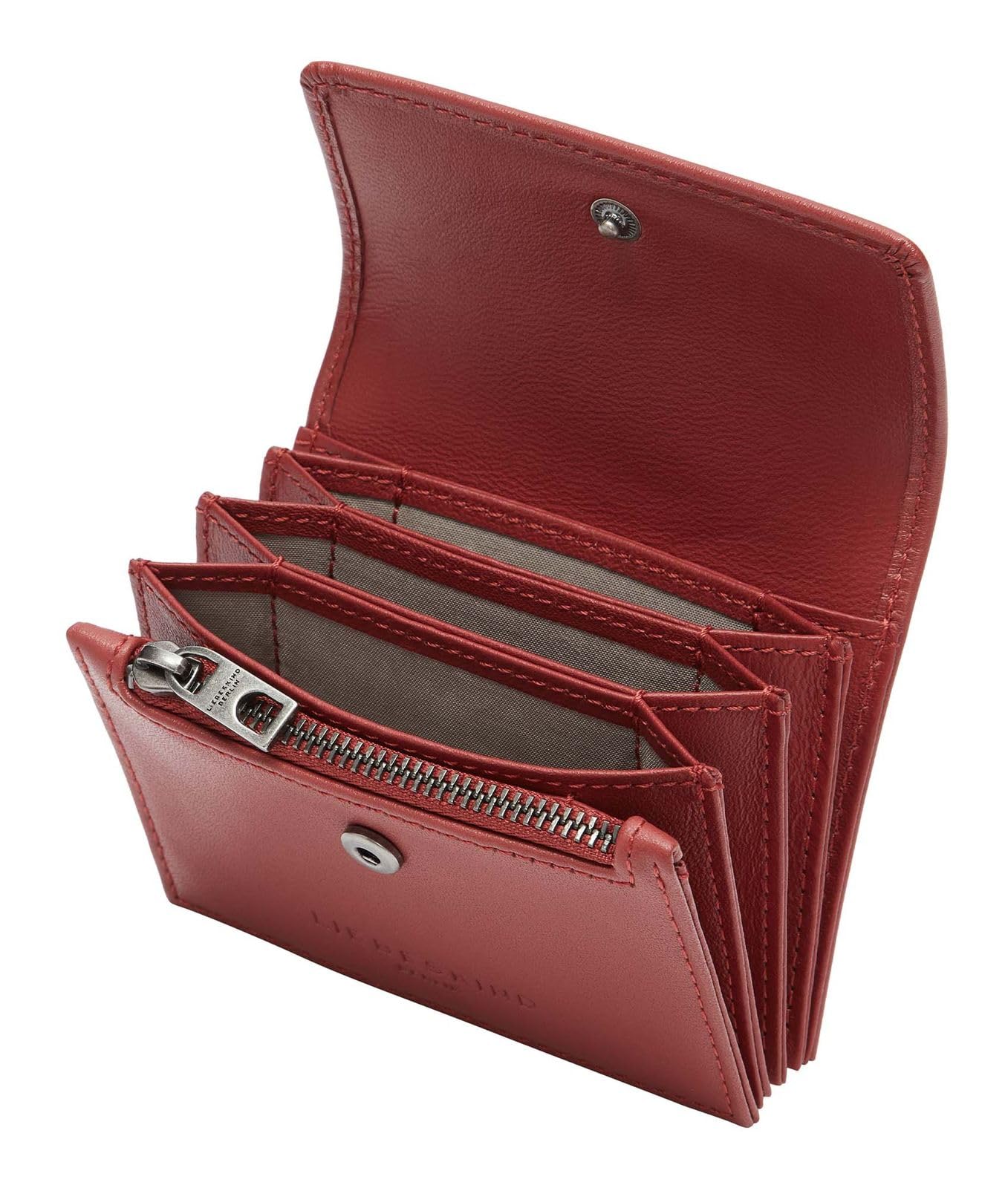 LIEBESKIND BERLIN Pelle portafoglio Soft Nappa Akkordeon Wallet True Red rosso scuro