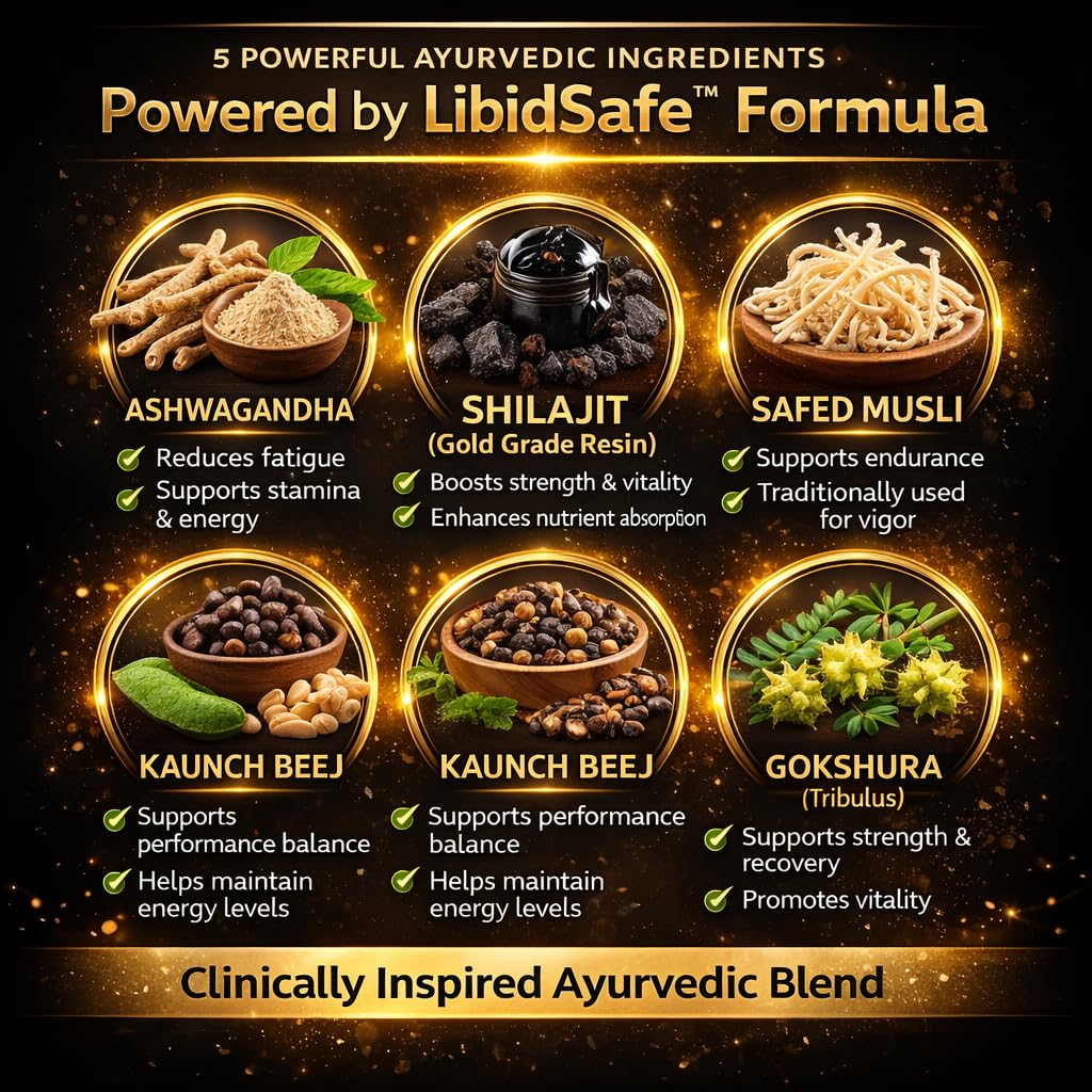 Xplas DS Gold Capsules for Men | Ayurvedic Stamina & Strength Booster | Advanced Energy & Performance Formula — Amazon image 2