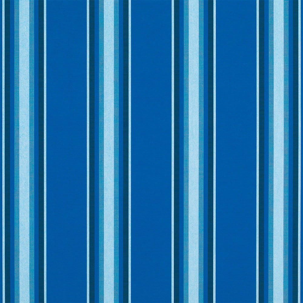 Sunbrella Pacific Blue Fancy #4755-0000 Awning / Marine Fabric