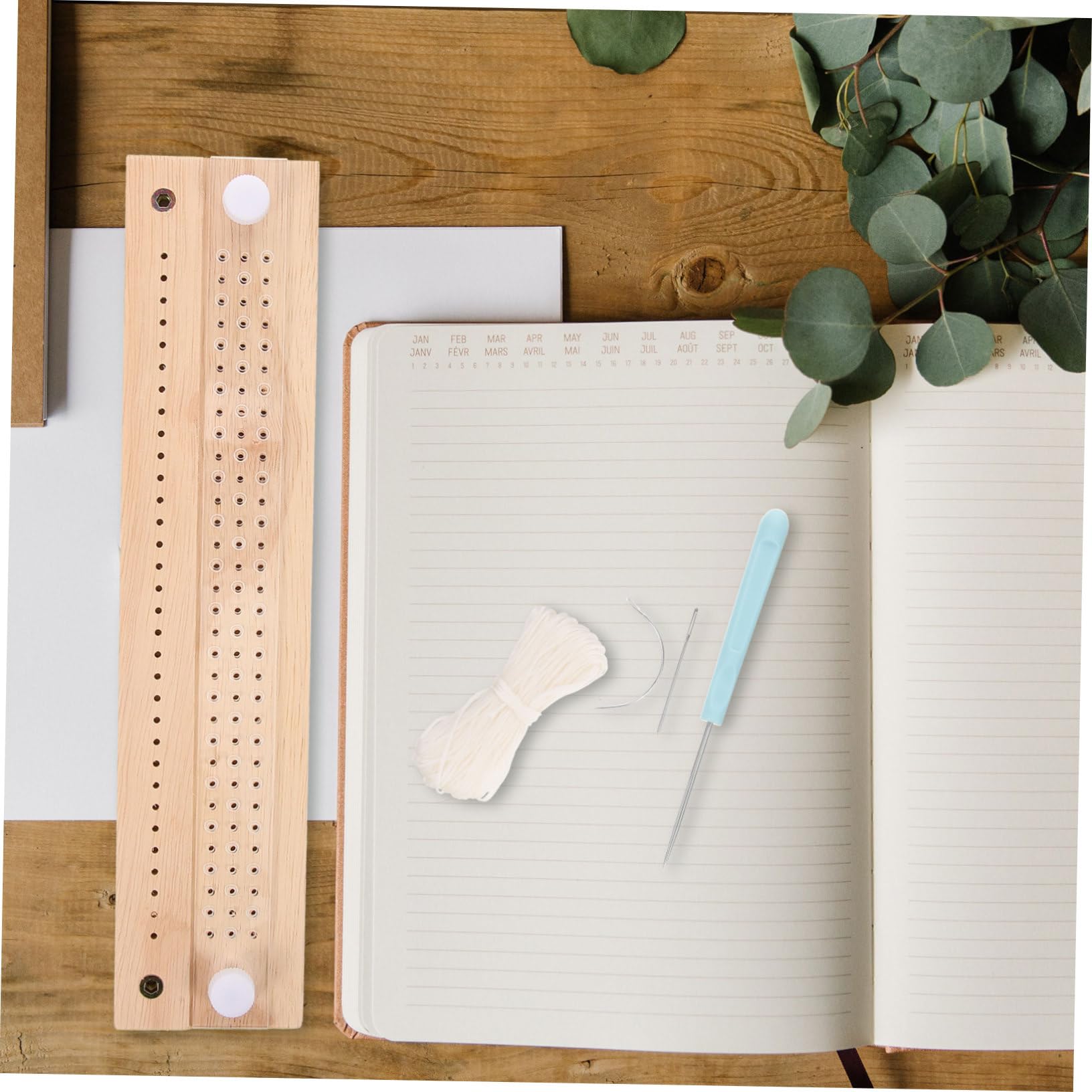 Set di Rilegatura Manuale per Diari e Quaderni Beige
