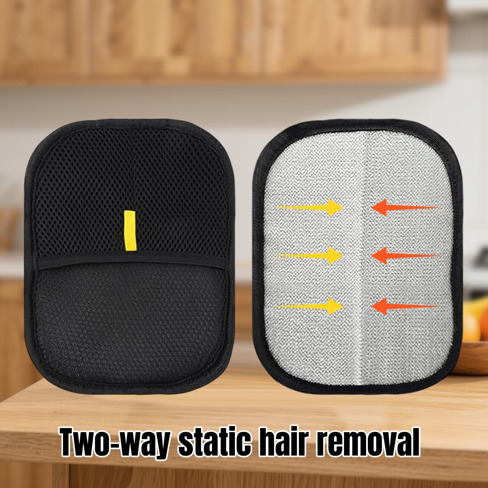 AzureRay Lot de 2 Gant de Toilettage Électrostatique, Épilateur Chien et Brosse pour Chat - Gant Anti Poils Animaux et Brosse Chat pour Lavage, Épilation et Nettoyage des Tapis et Canapés