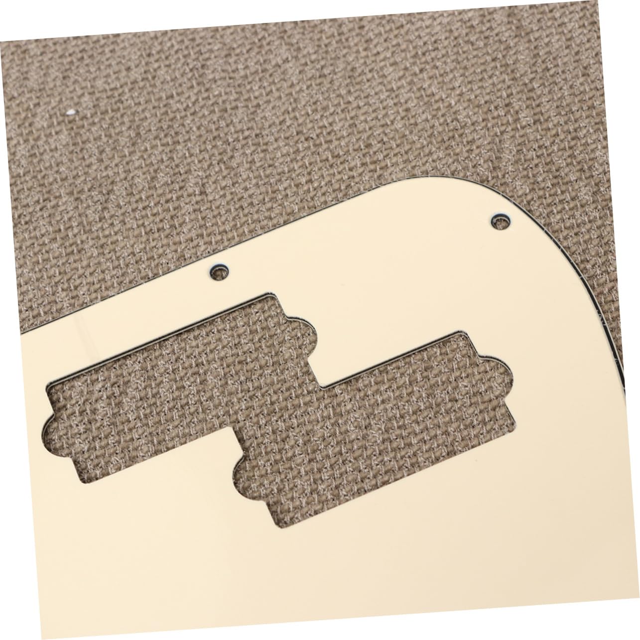 HEMOTON Pickguard Bass Scratch Plate P-bass Guitar Pickguard Beige Layer Protection and Decorative Plate