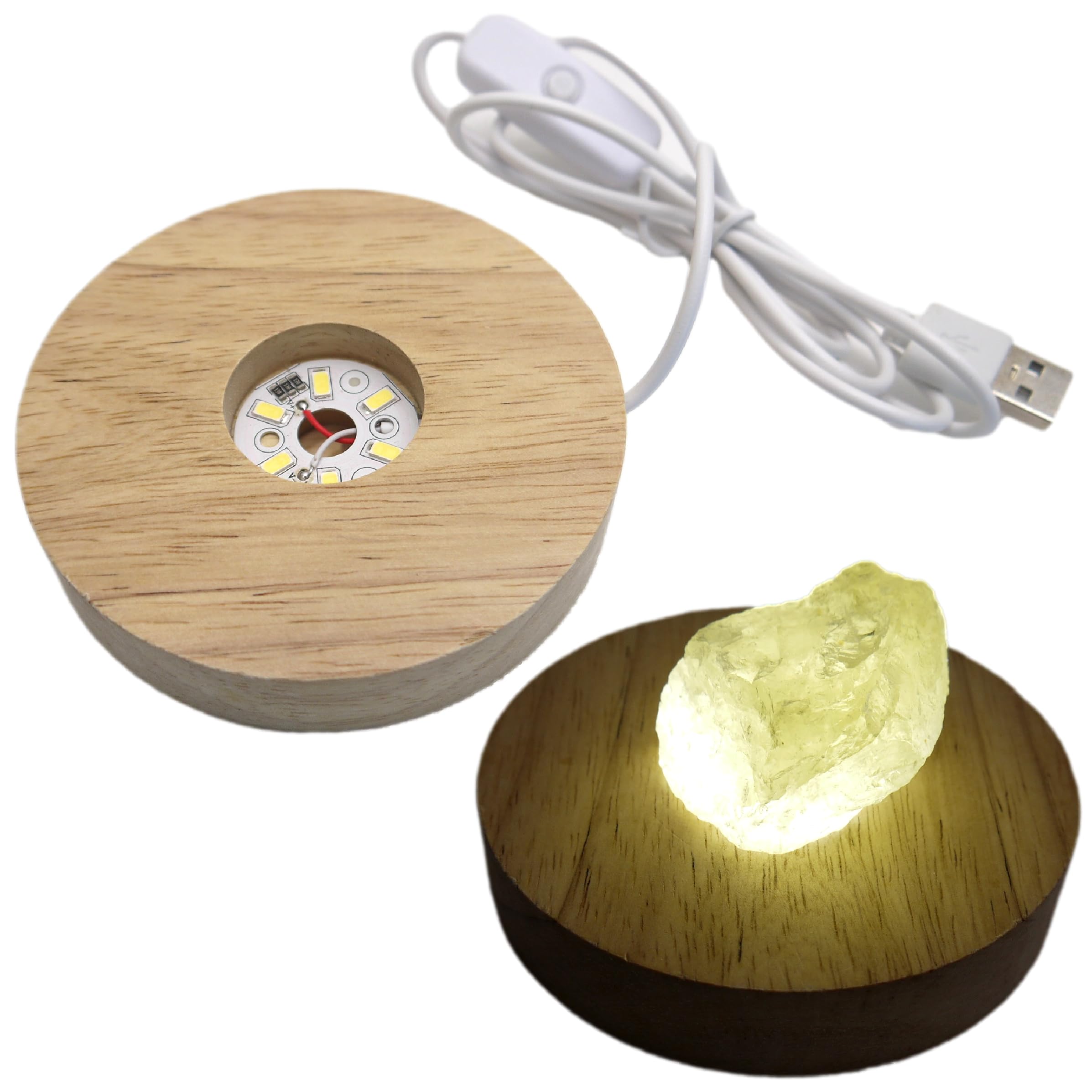 Amazon.co.jp: Sugarello LEDライトディスプレイ 鉱石展示 水晶