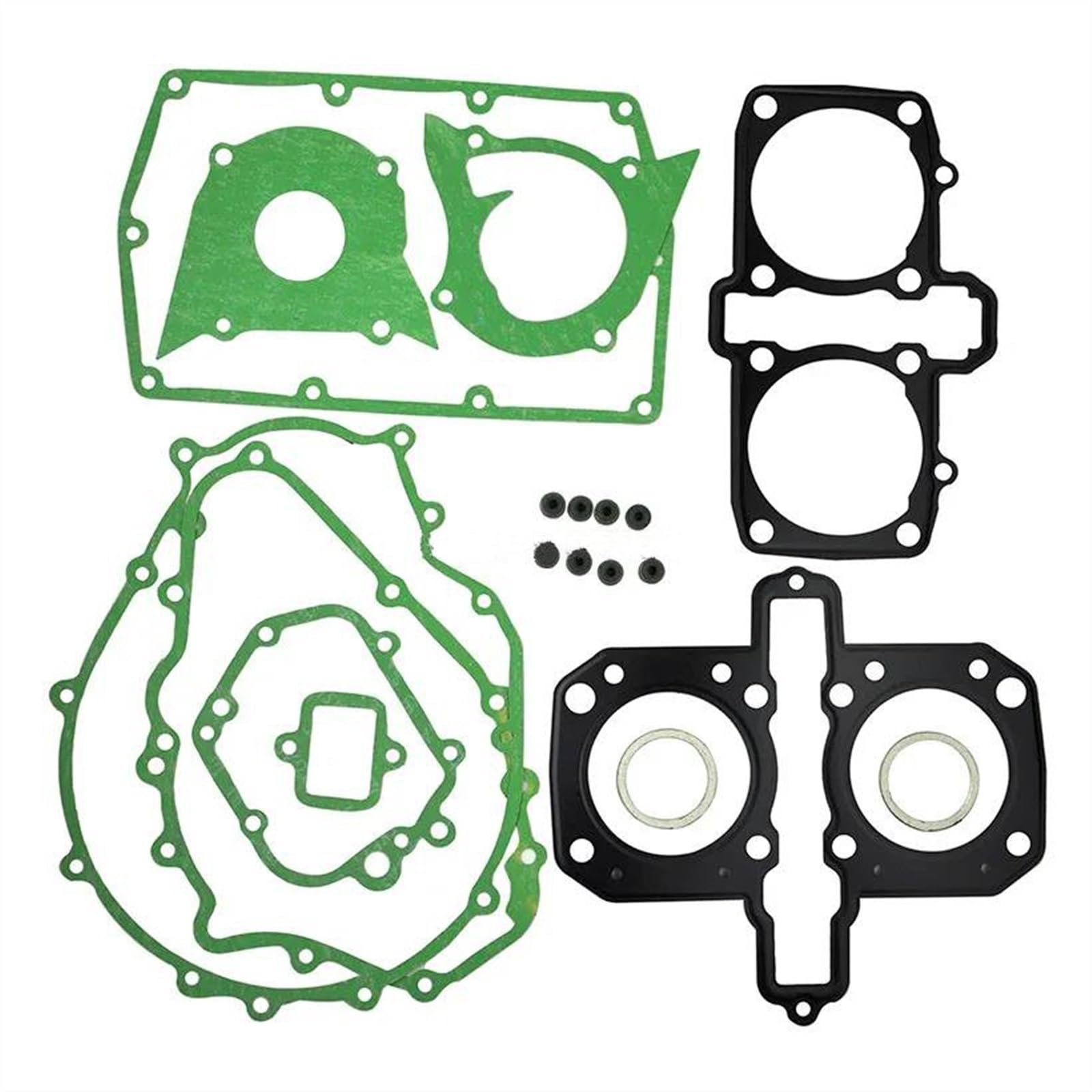 Parte del Motor Juego De Juntas Protectoras para Cárter De Cilindro De Motor De Motocicleta, para Kawasaki para Vulcan 500 EN500 1990-2009(Gasket)