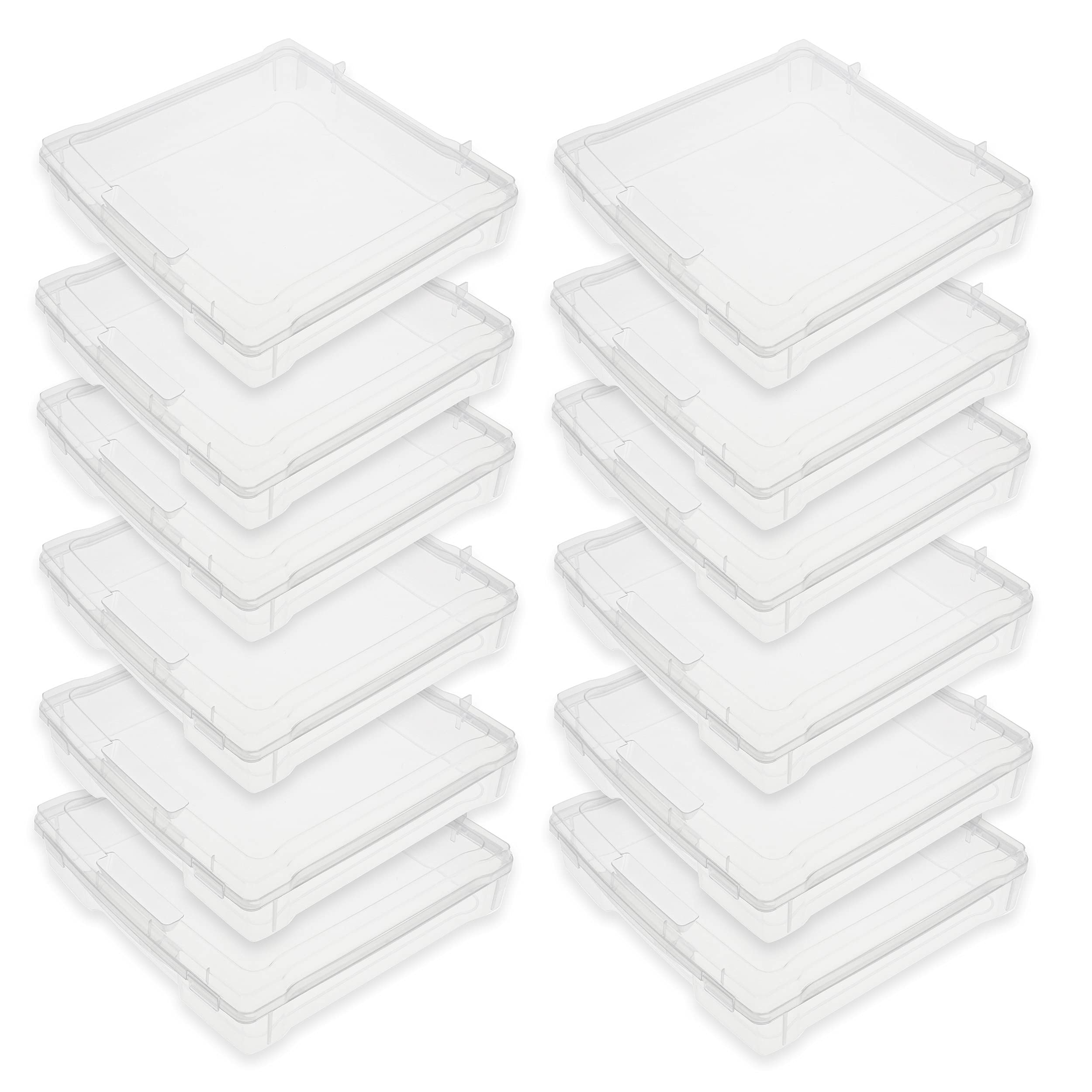 Buy 7Penn Plastic Storage Box with Lids, 12pk 12 x 12in Clear