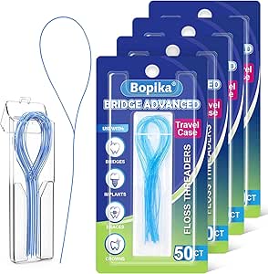 Amazon.com : Floss Threaders Dental Floss for Braces, Bridges, and ...