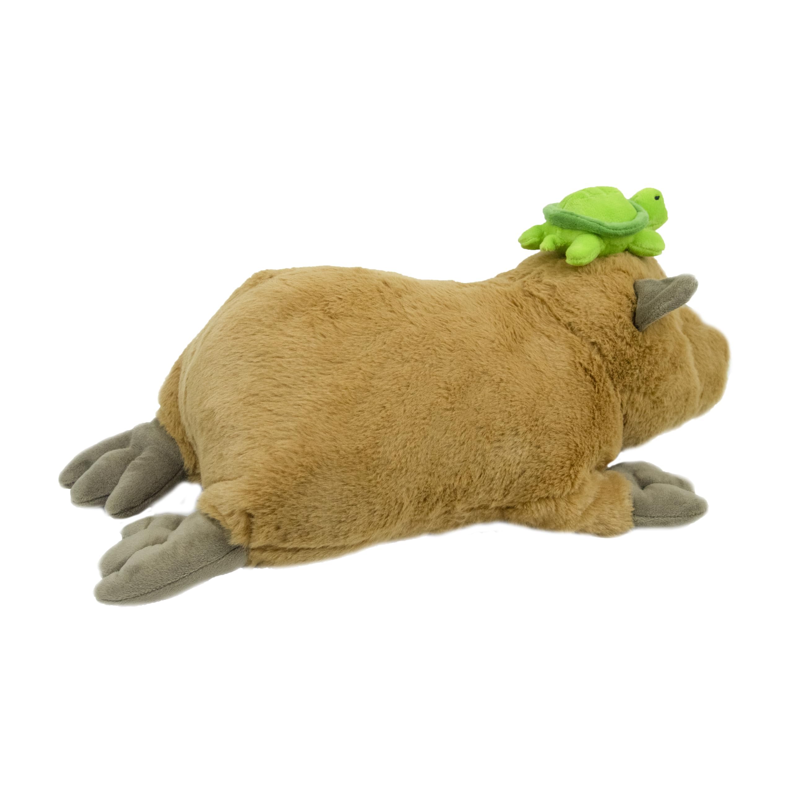 capybaraflying Weighted Turtle Capybara Plush Toy 21in - Image 4