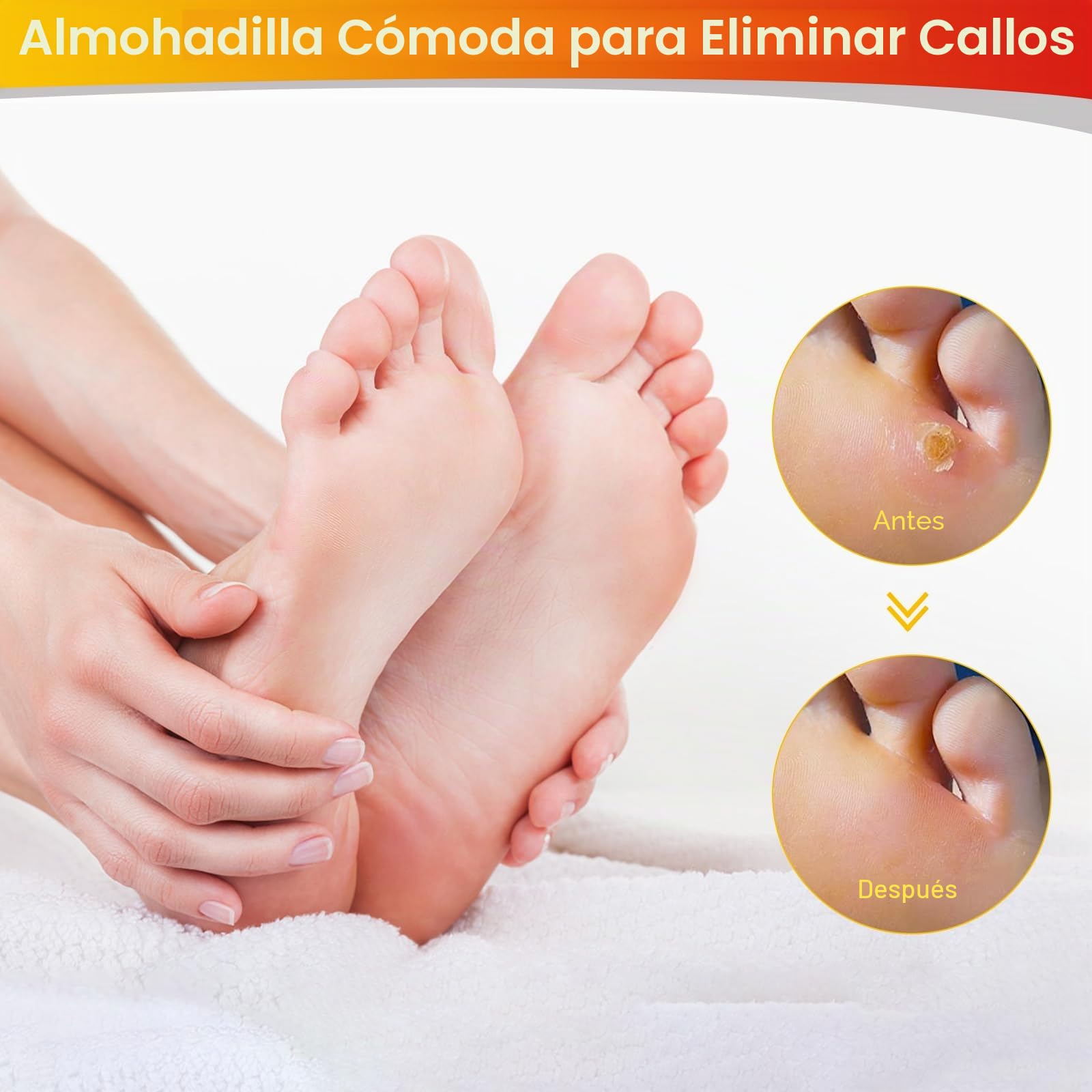 MYMULIKE 24 almohadillas para eliminar los callos, 2 tamaños de almohadillas para eliminar los callos en los pies, 12 tamaños grandes y 12 tamaños pequeños para el cuidado de los pies.