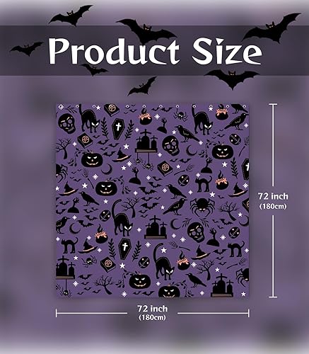 Miniatura 2 de MAMUSE - Cortina de ducha de Halloween para baño, bonita cortina de baño con diseño gótico y aterrador, esqueleto, impermeable, diseño único,