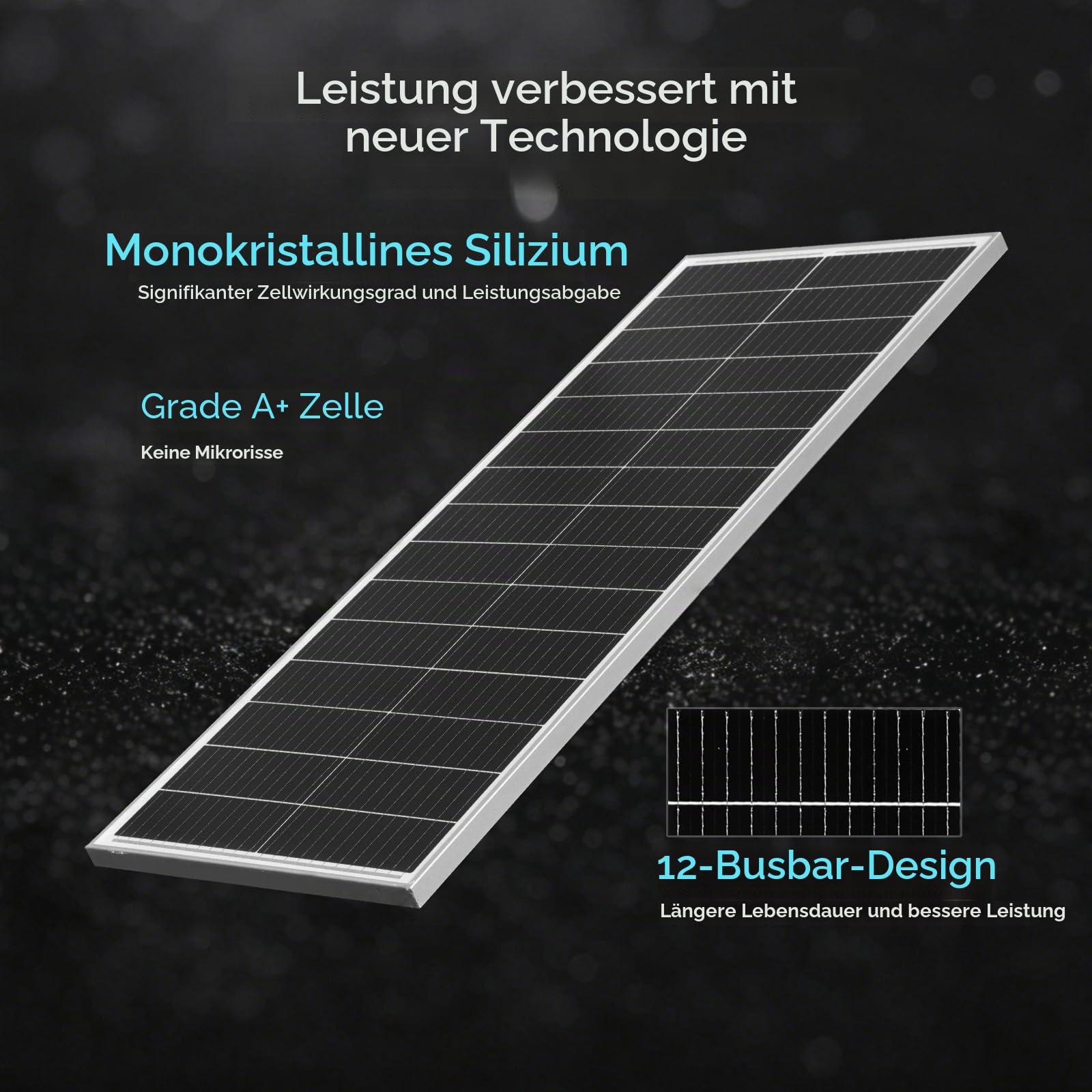 Solarpanel-Kit 200W Monokristallines 2X100Watt Glas Solarmodul+20A 12V/24V Solarladeregler+Solarkabel Off-Grid-System für 12V Batterien Solaranlage Wohnmobil Häuser Balkon