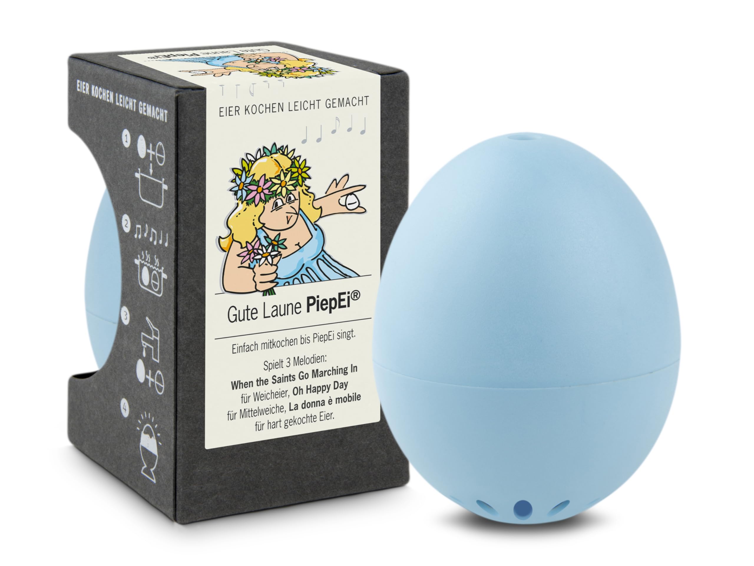 Brainstream PiepEi Egg Timer Blue 8,9x5,4x5,4