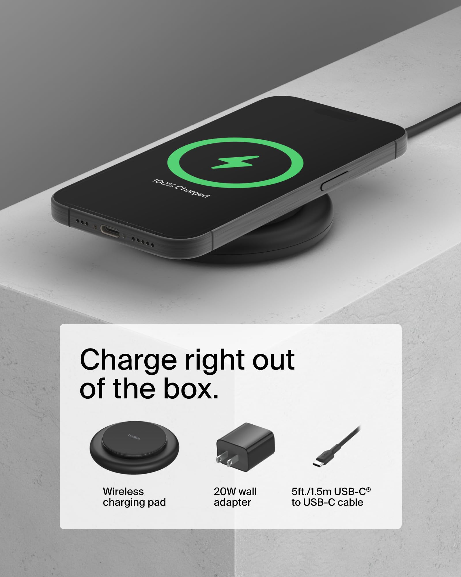 Amazon.com: Belkin Magnetic Wireless Charging Pad 15W - MagSafe