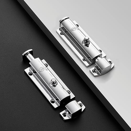 Miniatura 2 de Pestillo deslizante, pestillo de perno automático de resorte cerradura de puerta resistente para jardín, garaje, baño, al aire libre, etc. (color