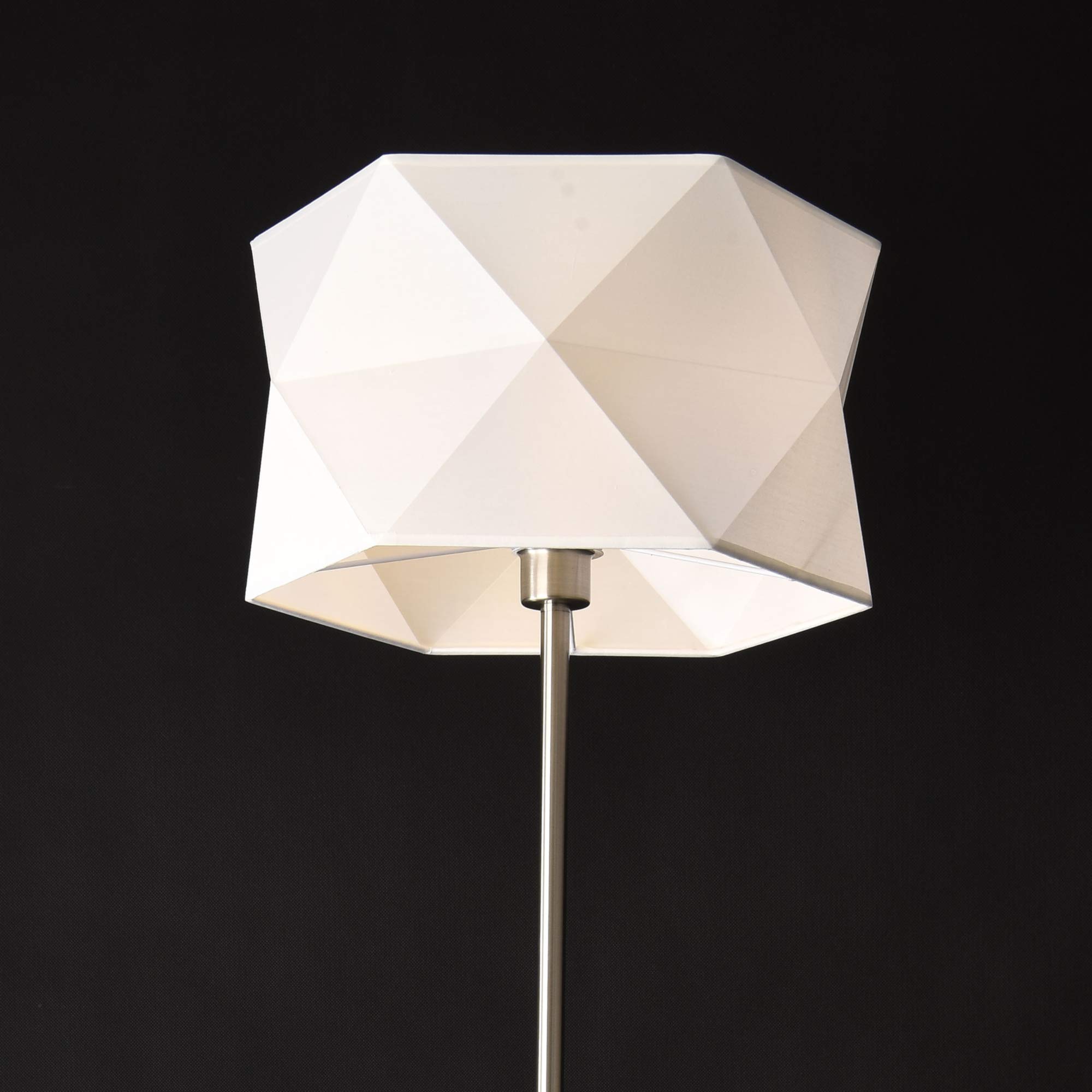 lux.pro Lámpara de pie Narwa Moderna Diseño Altura 152 cm Iluminación Interior Luz efectiva Cromo y Blanco
