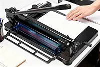 Guilhotina de Papel A4, Guilhotinacom Escala, Corta Até 400 Fls Tam A4, Cortador de Papel, Guilhotina de Papel, Cortador de Papel de Mesa, Corte com Faca de Aço Guilhotina de Papel Semi