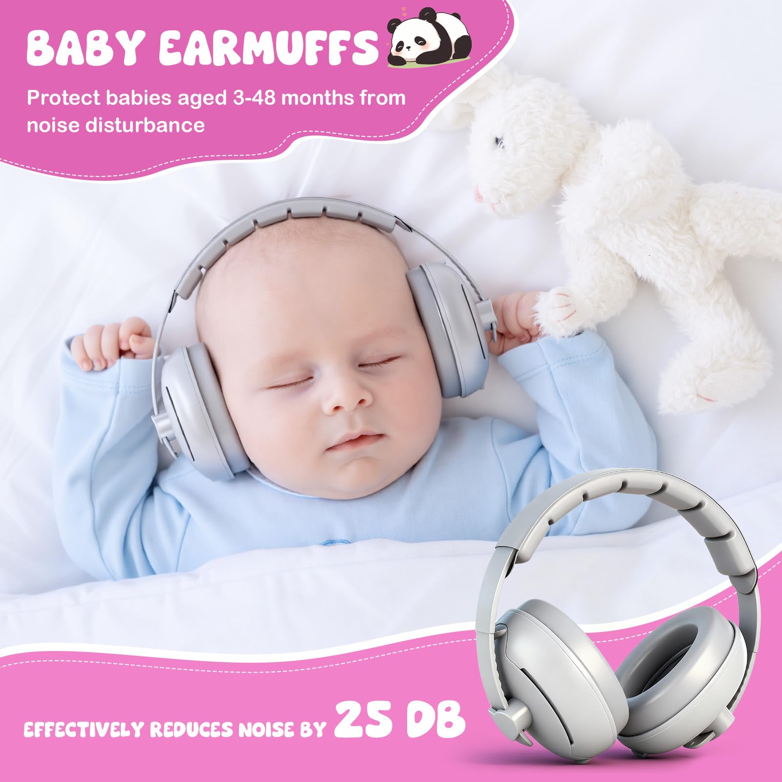 Zocipro 2-in-1 Baby Earmuffs - Image 2