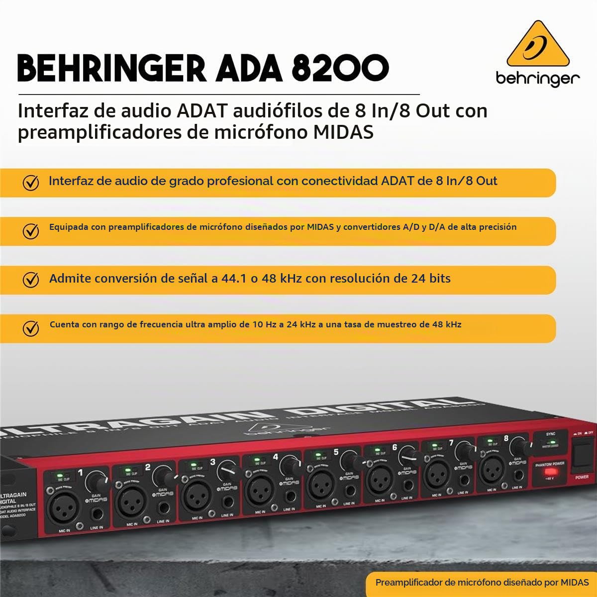 Amazon.com: Behringer Ultragain Digital ADA8200 Audiophile