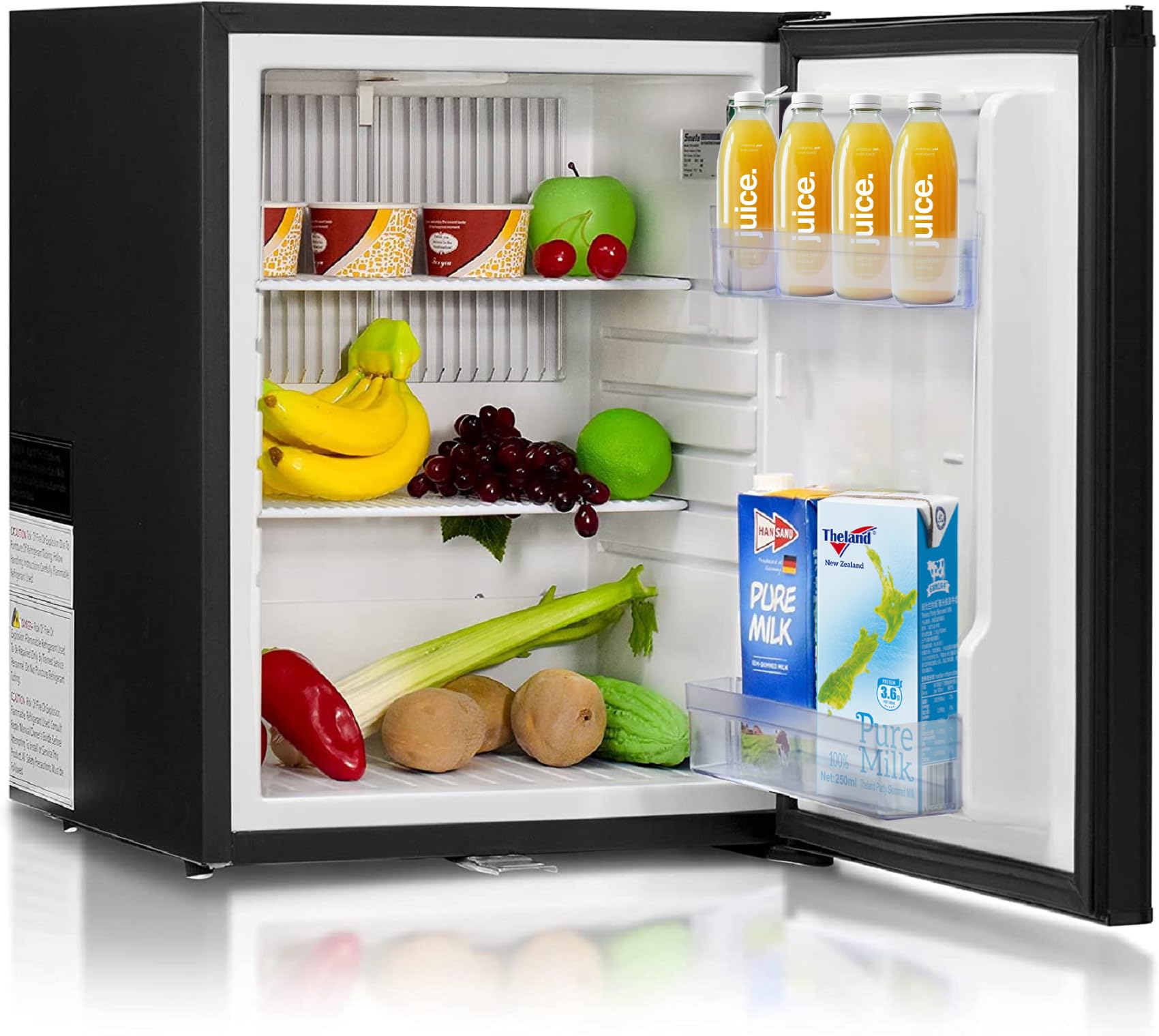 sheaftera refrigeratore 12v 230v 53l silenzioso black