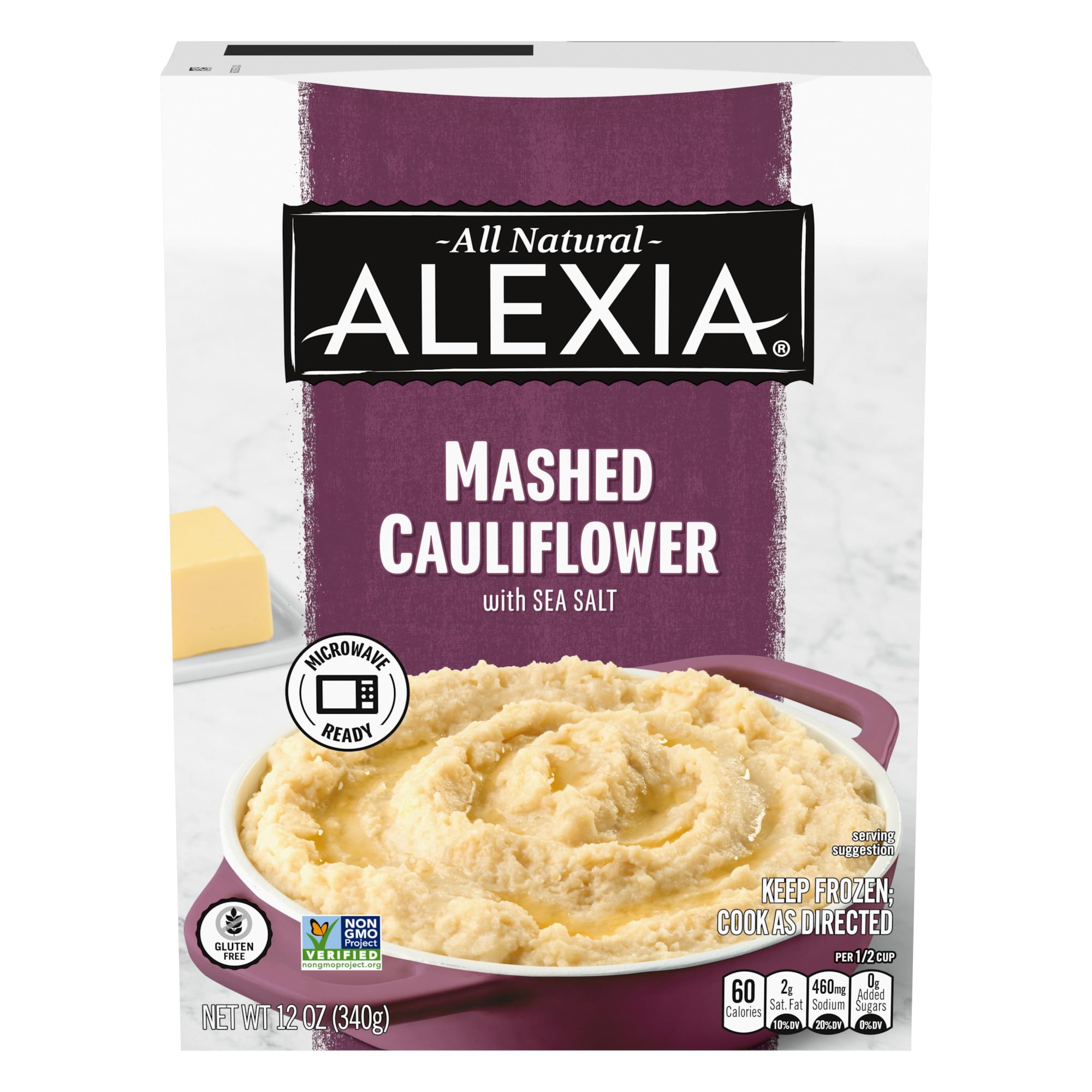 Alexia Mashed Cauliflower with Sea Salt, 12 Oz