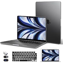 CISSOOK MacBook Air 13.5" Case Compatible with M3 A3113 M2 A2681 Model 2024 2022 Edition, [Ultra Thin Armor] Durable Plastic Hard Shell Case Cover for MacBook Air M3 M2 13 inch Case - Gray Transparent