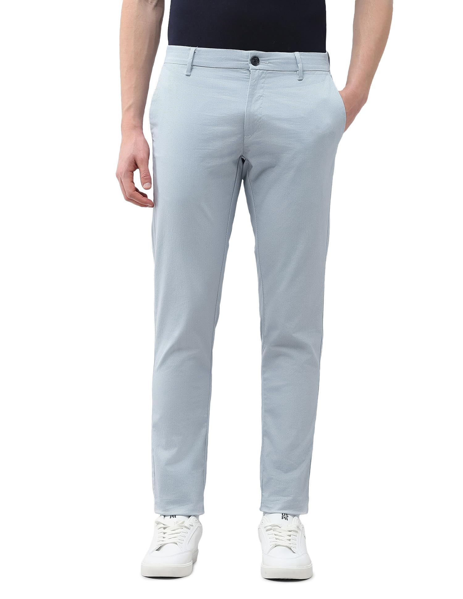 U.s.Polo Association Men's Austin Slim fit Twill Trousers-image-4