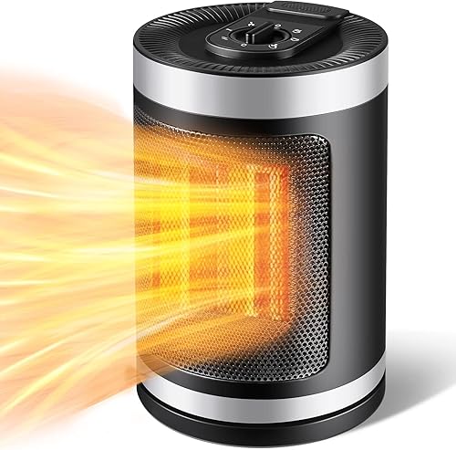 Calentador de espacio de 6 modos, calentadores eléctricos de calentamiento rápido de 750 W1500 W para uso en interiores, calentador de habitación de