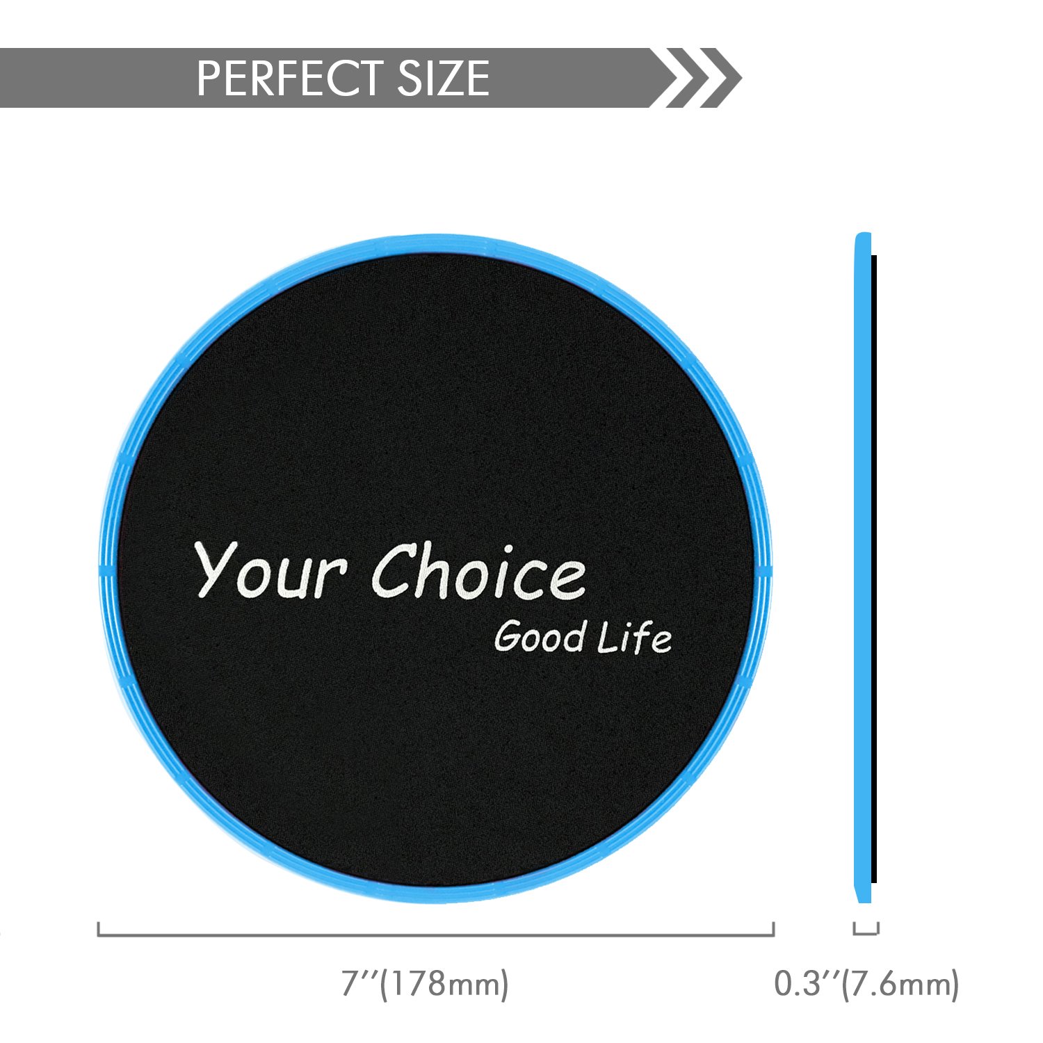 Your Choice Sliders Fitness Equipment Floor Sliders Exercise Core Gliders Gliding Discs for Full Body Workout