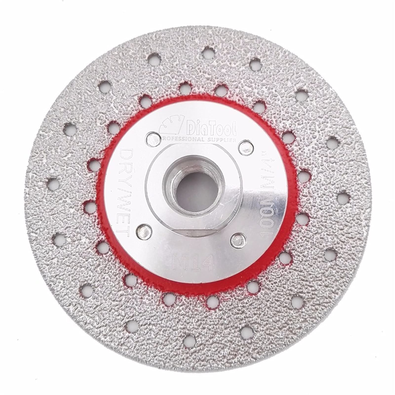 Tarcza szlifierska Dwustronna lutowana próżniowo Diamentowa tarcza szlifierska M14 Cięcie gwintów Kształtowanie Polerowanie Kamienne koła porcelanowe Szlifowanie (Kolor: 115 mm, Rozmiar: 2 szt.) (Col