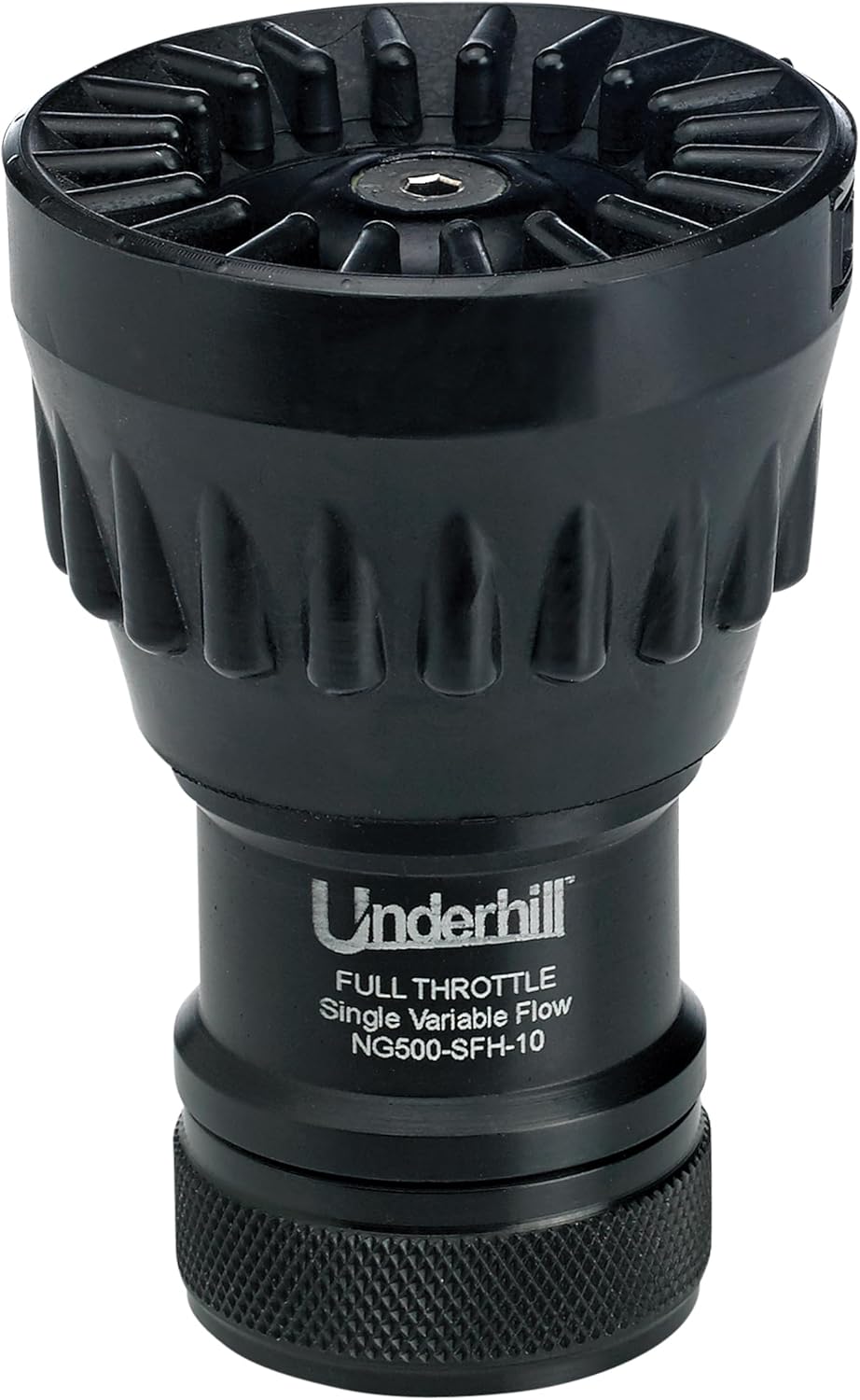 Underhill Magnum UltraMAX Premium PRO Series-TurboShift 1 Inch Garden Water Hose Nozzle, Sprayer, Jet, Metal and Rubber, Adjustable, NG650-DFH-10