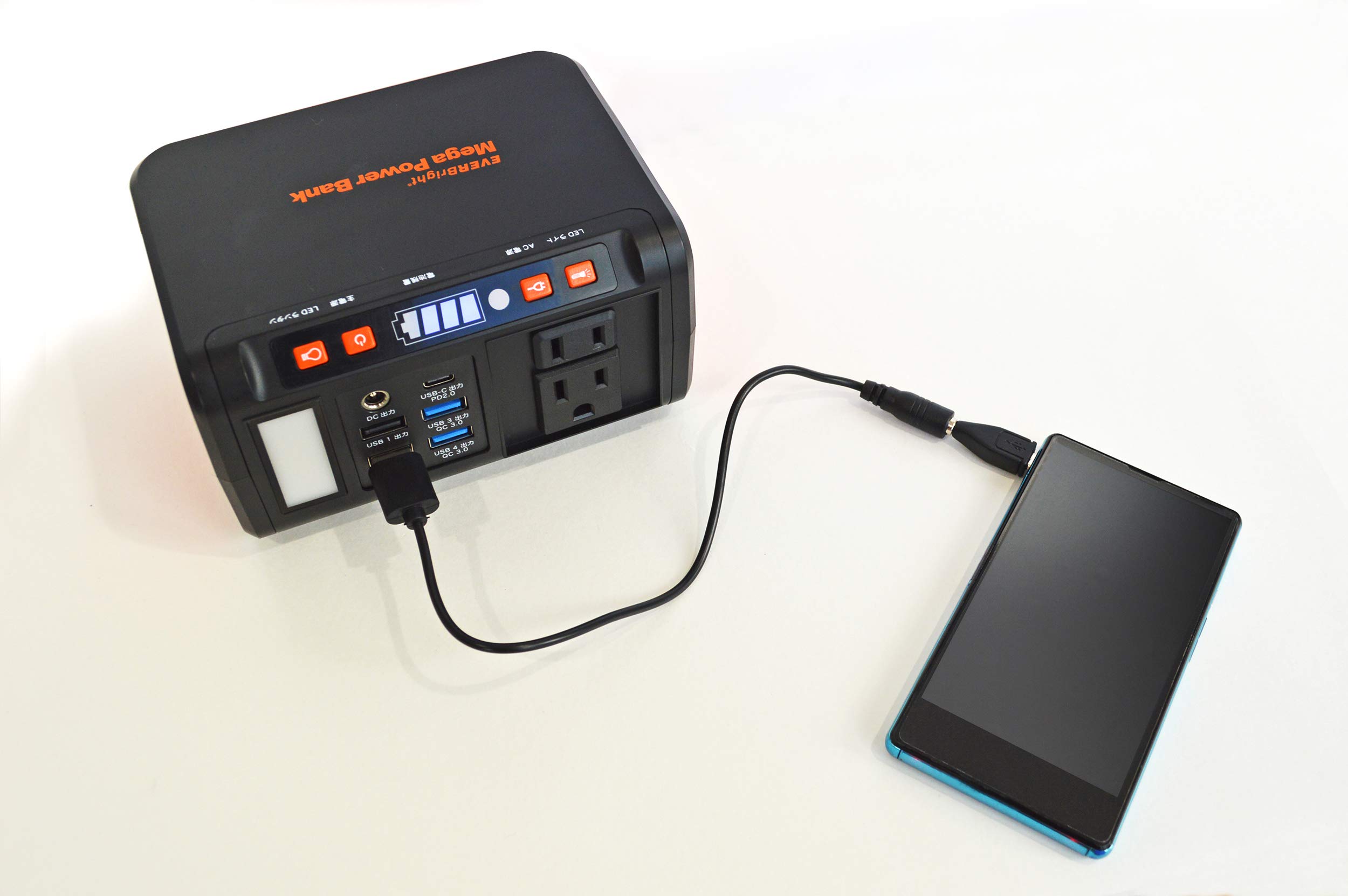 ユ*キ様 B3【used】エバーブライト　ポータブル電源　メガパワーバンク 本文 Amazon.co.jp: ポータブル電源 EVERBrightメガパワーステーション(AC