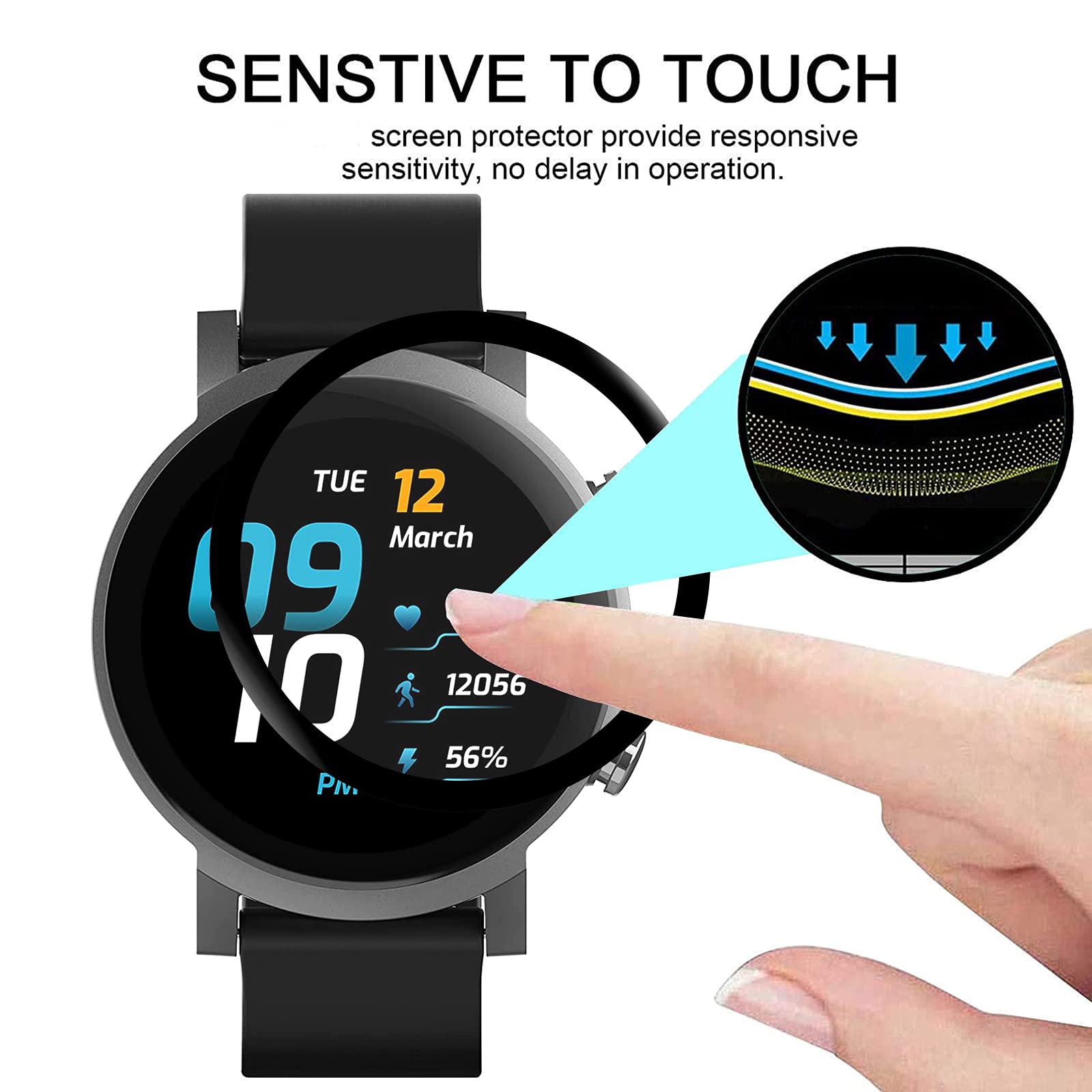 Accessorio Telefono Proteggi Schermo In Vetro Temperato Per LG V50 ThinQ - Lotto Con Più Pezzi, Durezza 9H, Anti-impronte, Anti-graffi Vetro Temperato 9H Antigraffio