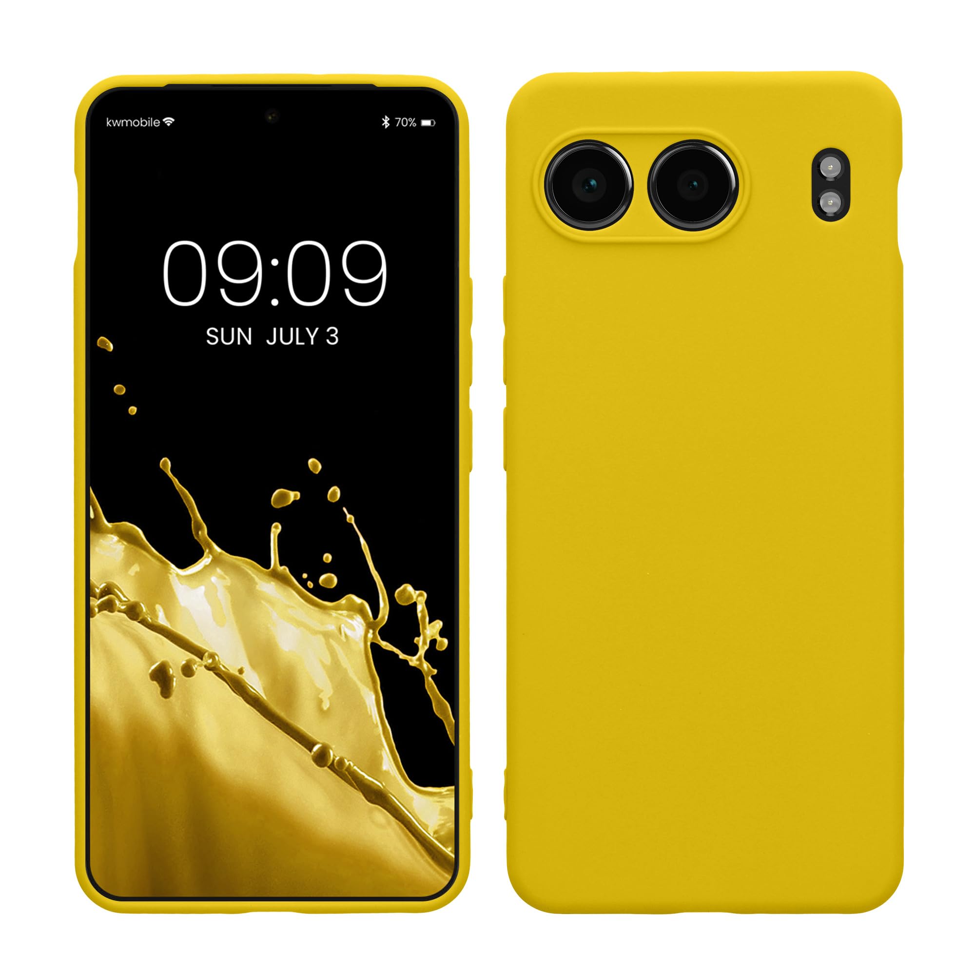 kwmobile Custodia Compatibile con OnePlus Nord 4 5G Cover - Back Case per Smartphone in Silicone TPU - Protezione Gommata - Nero