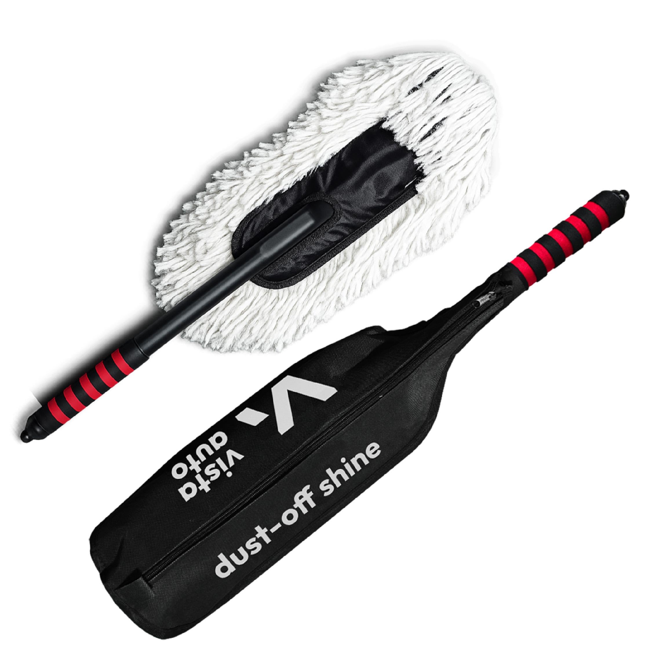 Vista Auto Dust-Off Shine Car Duster | Wax-Treated Cotton Strands | Scratch-Free Dry Dust Cleaner for Cars, Bikes, Home & Office | Lint Free Reusable Exterior Cleaning Brush | Lasts for Years-picture-13