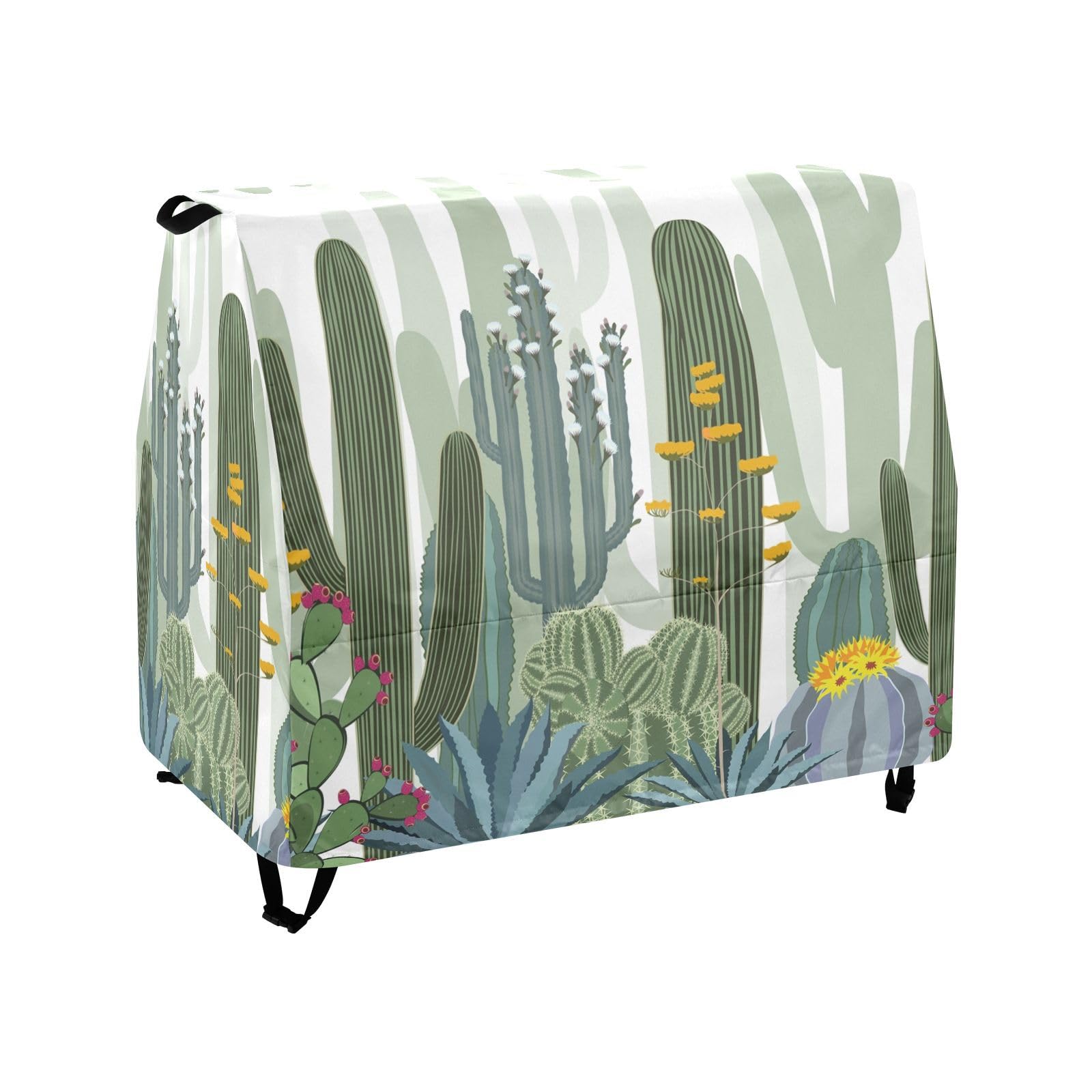 susiyo Chic Green Tropical Cactus Cover for Water Table Outdoor Oxford Cover Protect from Sun Rain Wind(Cover Only)
