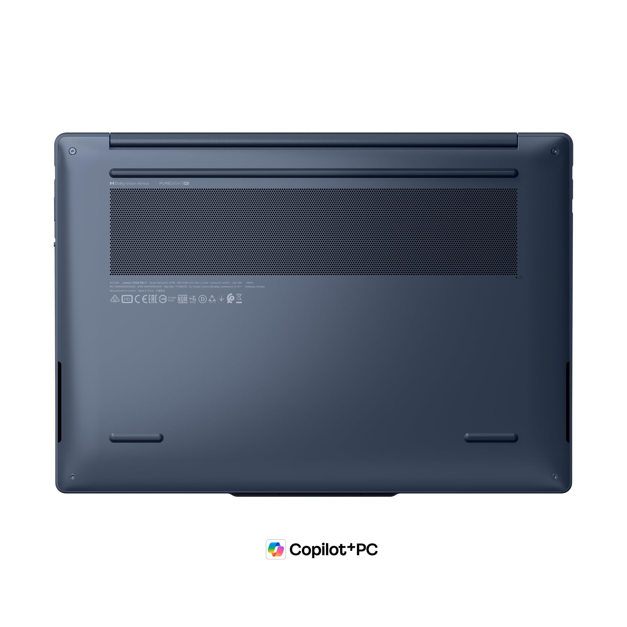 Lenovo Yoga Slim 7X Laptop | 14" WUXGA OLED Display | Snapdragon X2 Plus X2P-42-100 | 16GB RAM | 1TB SSD | Qualcomm Adreno Grafik | Windows 11 | QWERTZ | Cosmic Blau | 3 Monate Premium Care