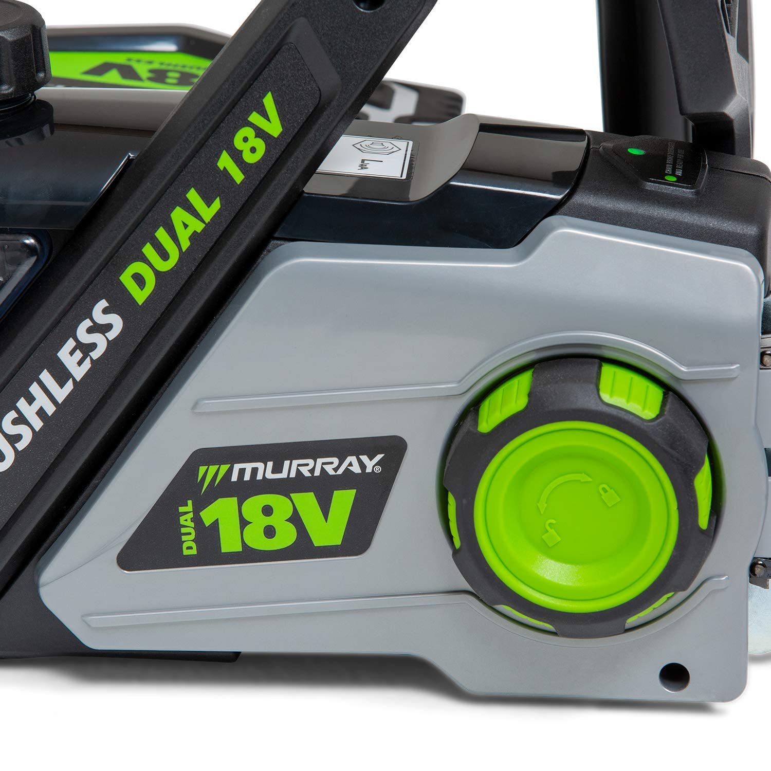Murray IQ18DCS Dual 18V 36V Lithium-Ion 35cm Motosierra sin Cuerda, Powered by Briggs & Stratton, Solo Cuerpo, 36V 1200W Motor sin cepillos, 1697264, Murray Motosierra