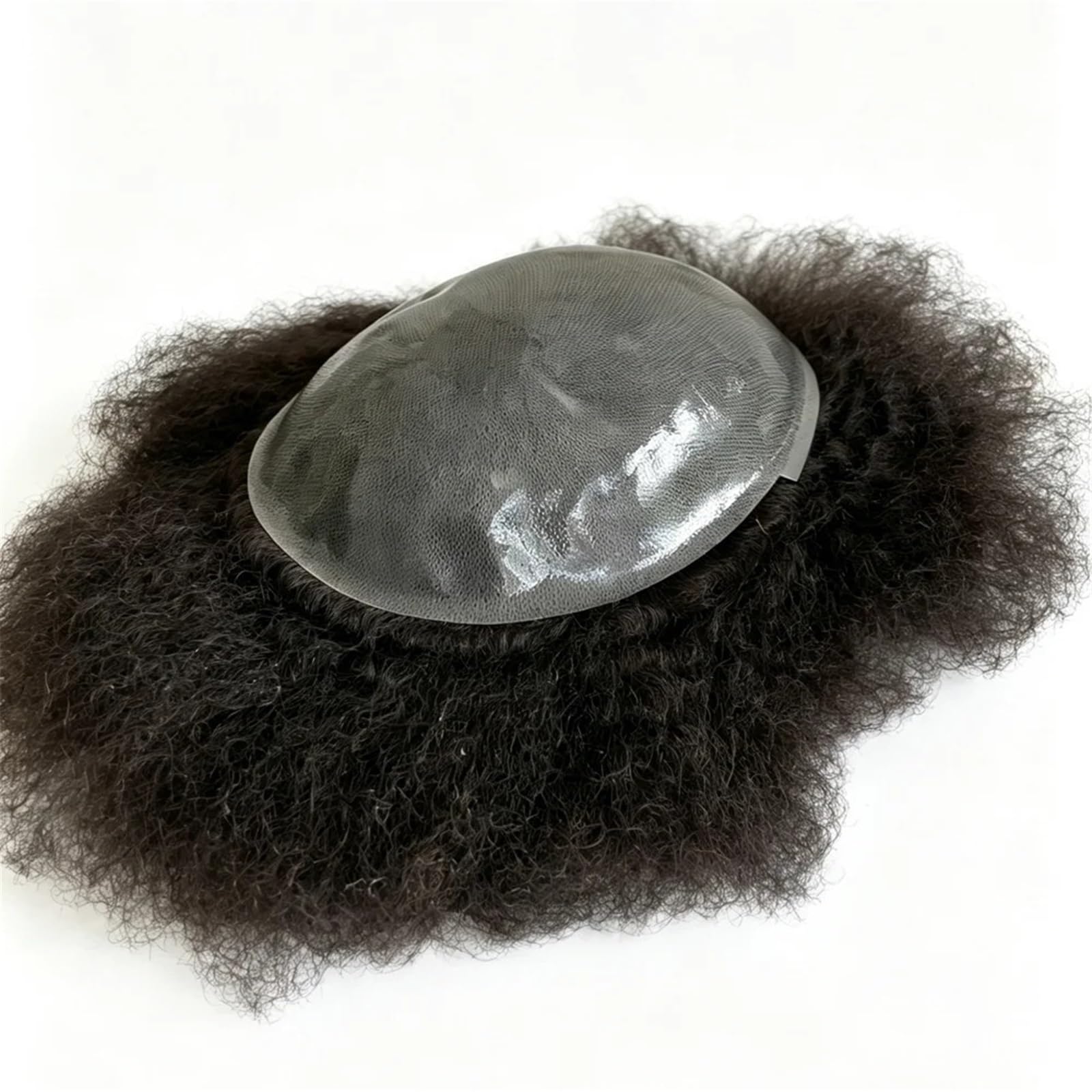 Tupecik męski Peruka męska czarna peruka 6MM kręcona