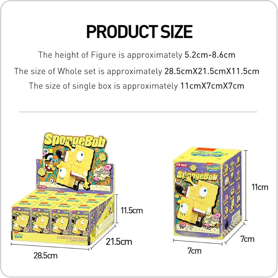 SpongeBob スポンジボブ POPMART ポップマート　 BOX※12種 Amazon.co.jp: POP MART SpongeBob SquarePants Daily Quirks