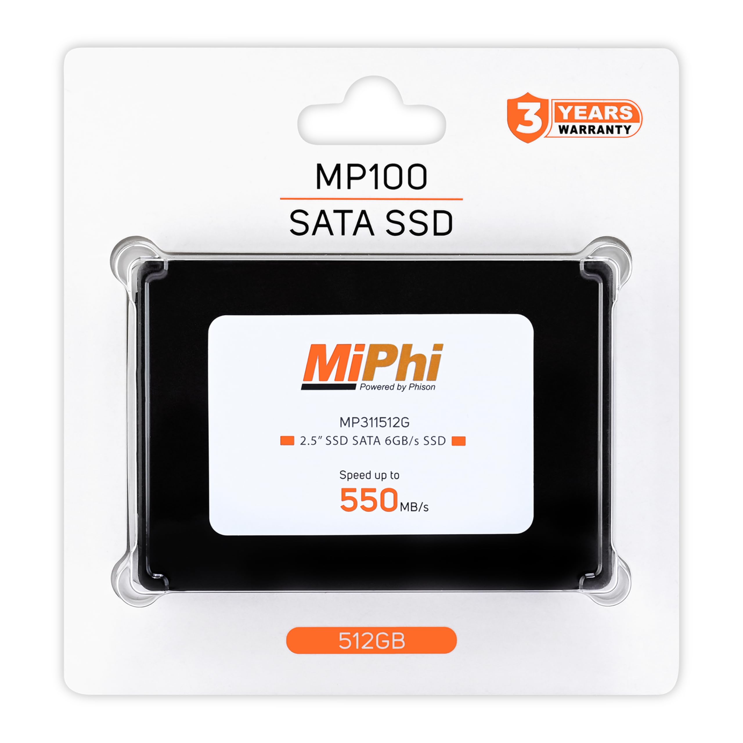Amazon.in: Buy MiPhi MP100 SATA 512GB, Up to 550MB/s, 2.5 Inch/7