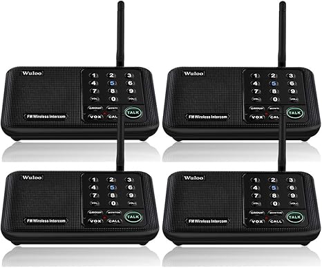 Amazon.com: Wuloo Intercoms Wireless for Home 5280 Feet Range 10 ...