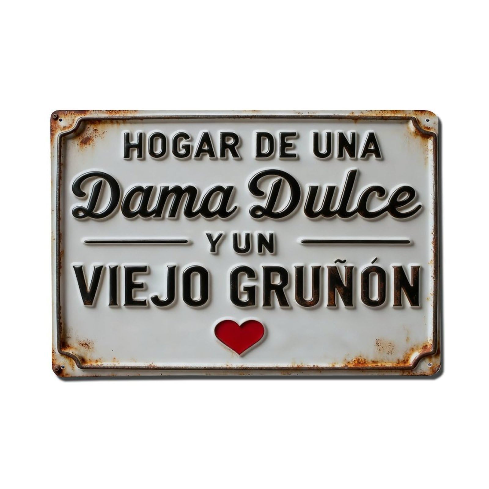 Spanish Quote Vintage Metal Tin Sign Retro Wall Decor Poster, Ideal for Home Office Living Room Bar Man Cave, 8x12 Inch