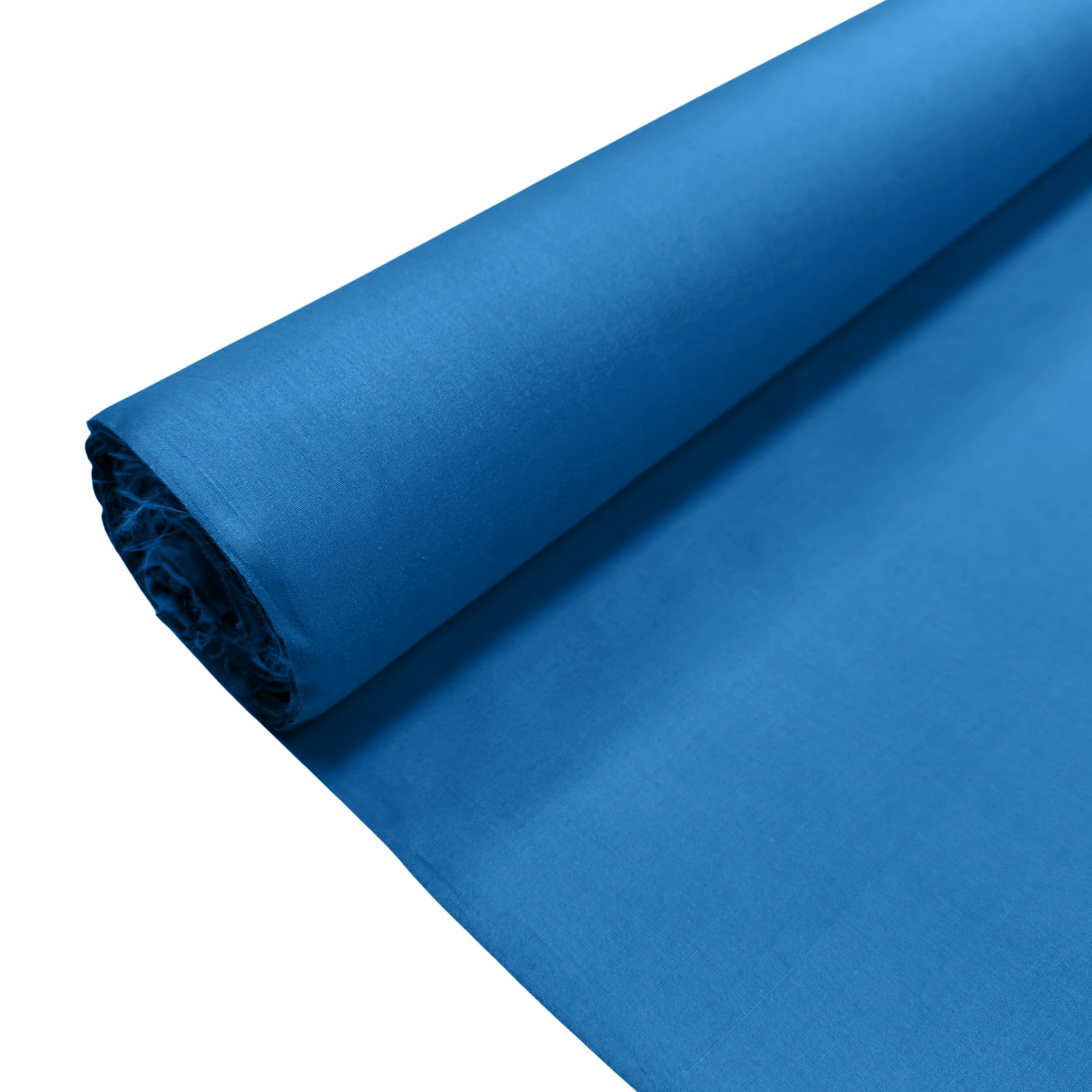 Thefabrictrade Airforce Blue Plain Polycotton Fabric Dress Craft Poly Cotton Material | 10 Metre (1000Cm X 112Cm) | Soft Poly Cotton For Sewing, Dressmaking, Crafts, Bunting & Lining