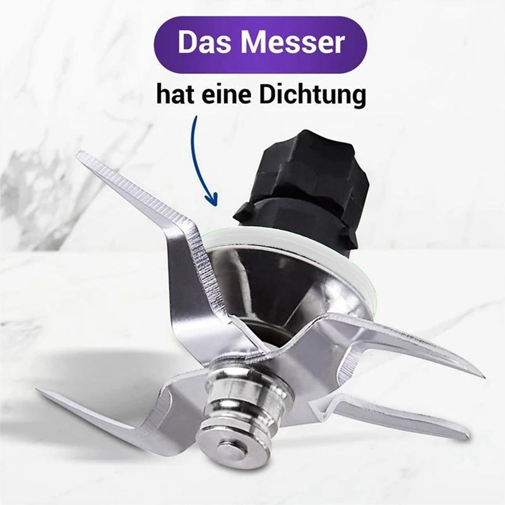 Ersatzklinge für Vorwerk Thermomix TM31, Ersatzteil für Thermоmix Messer TM31, TM31 Messer Kompatibel mit Vorwerk Thermomix TM31, TM31 Ersatzmesser, Hergestellt aus rostfreiem Stahl