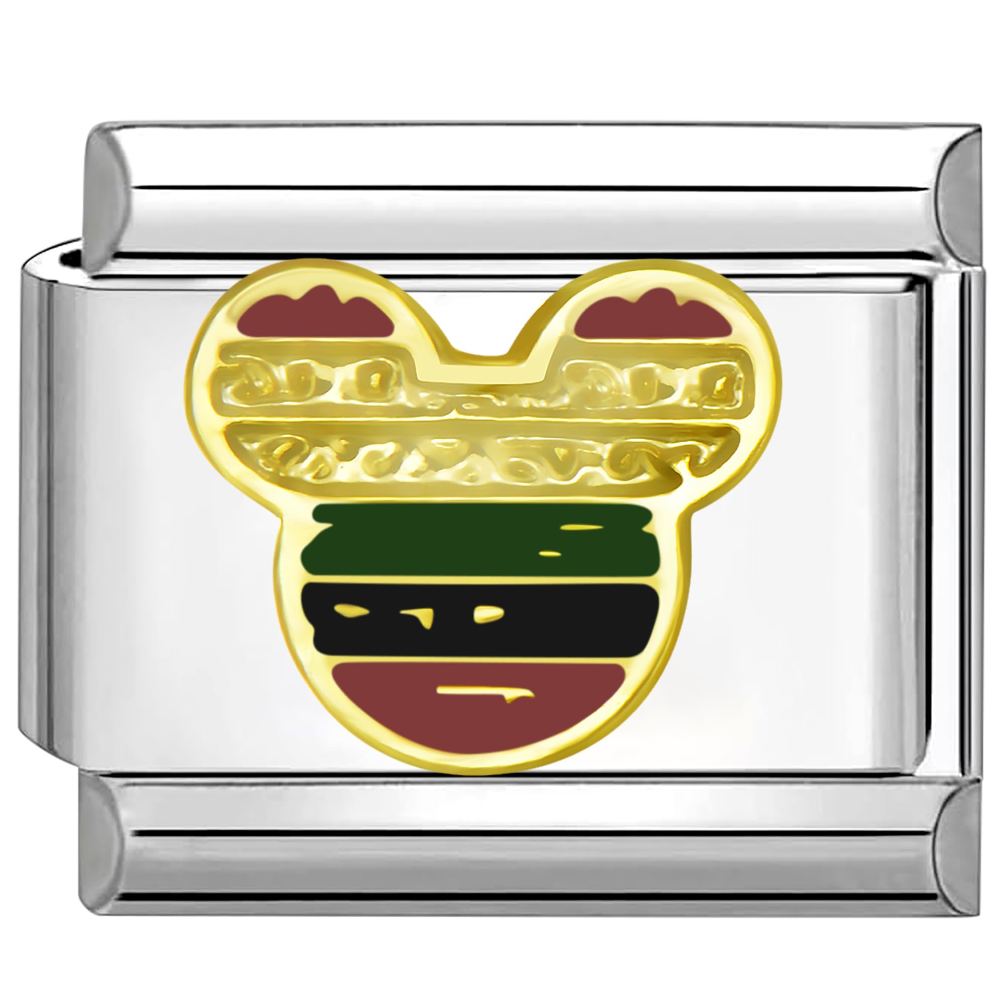 9mm Italian Style Charm Link Module Stainless Steel Mouse for Italian Style Bracelets